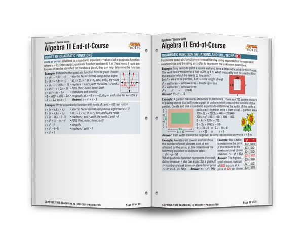 Legacy Algebra II Student Course Notes Booklet