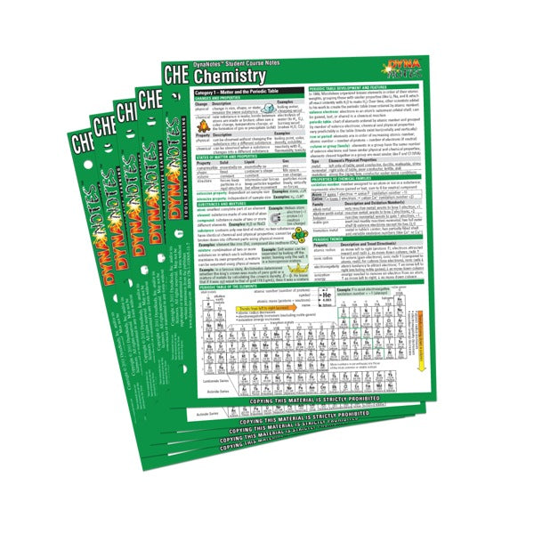 Legacy Chemistry Student Course Notes 10-Pack