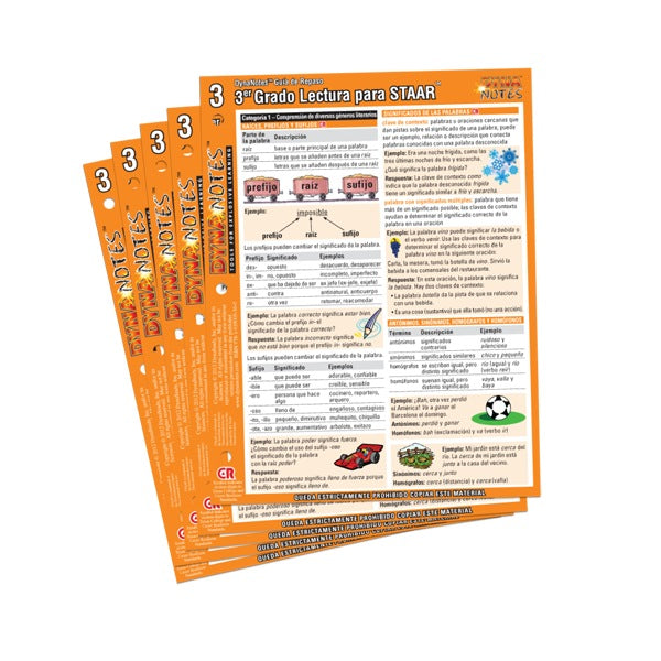 Legacy Spanish Grade 3 Reading Student Course Notes 10-Pack