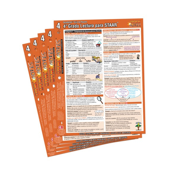 Legacy Spanish Grade 4 Reading Student Course Notes 10-Pack