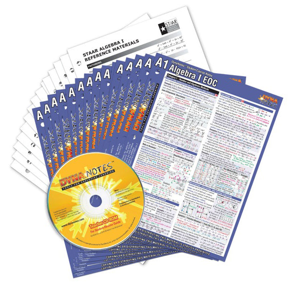 Algebra I Student Course Notes Bundle